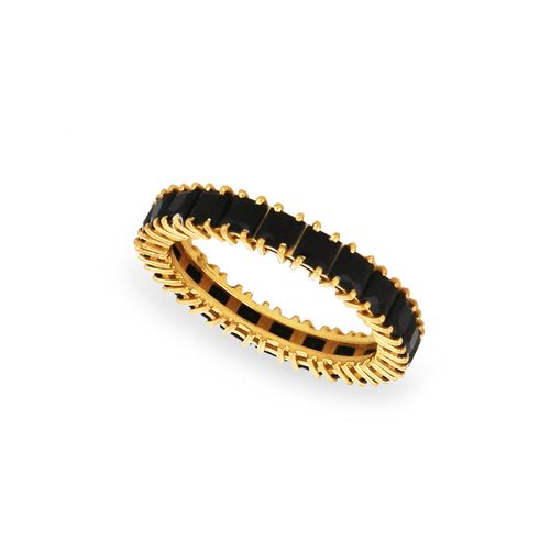 Anel Nuts de Ouro 18k com Ônix