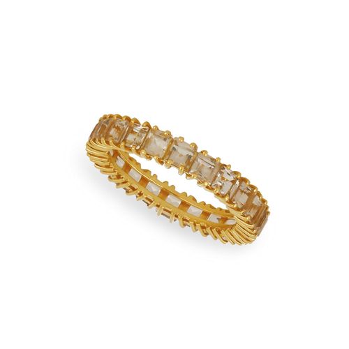Anel Nuts de Ouro Amarelo 18k com Quartzos Acitrinados