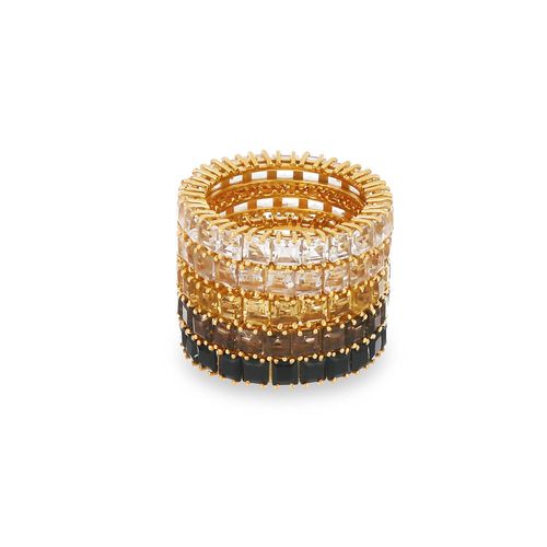 Anel Nuts de Ouro Amarelo 18k com Quartzos Acitrinados