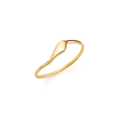 Anel Filhotes Pássaros de Ouro Amarelo 18k