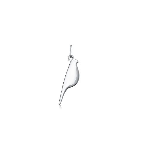 Pingente Filhotes Pássaro de Ouro Branco 18k
