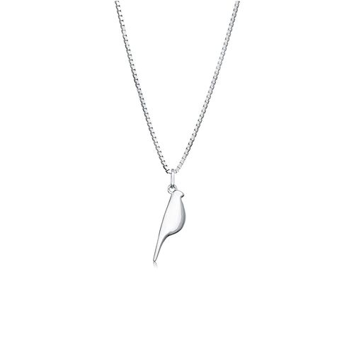 Pingente Filhotes Pássaro de Ouro Branco 18k
