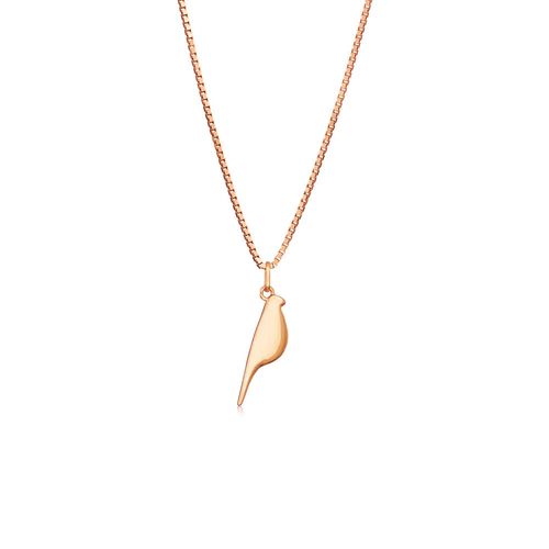 Pingente Filhotes Pássaro de Ouro Rosé 18k
