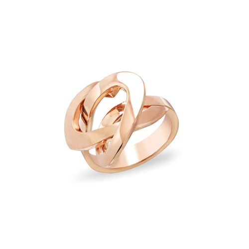 Anel Elos G em Ouro Rosé 18k