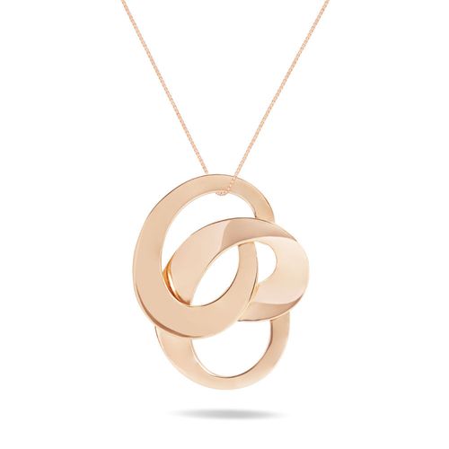 Pingente Elos G em Ouro Rosé 18k