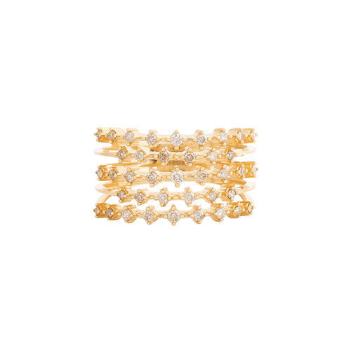 Anel Candle de Ouro 18k com Diamantes