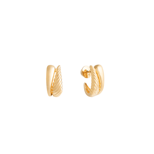 Brincos Shell P de Ouro 18k