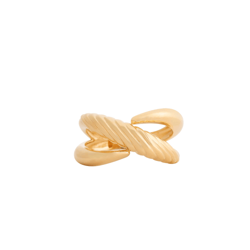 Anel Shell M de Ouro 18k