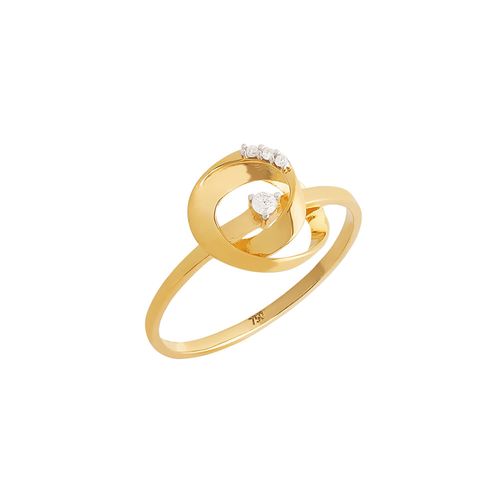 Anel Reunion de Ouro 18k com Diamantes