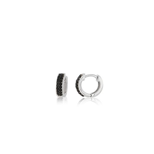Brincos Argola Wish de Ouro Branco 18k com Espinélio