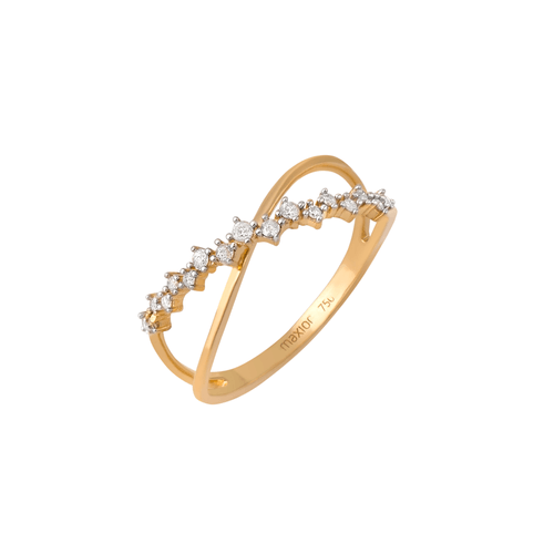 Anel Lovely Laços de Ouro 18k com Diamantes