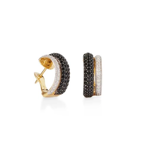 Brincos Night and Day de Ouro 18k com Espinélios e Diamantes