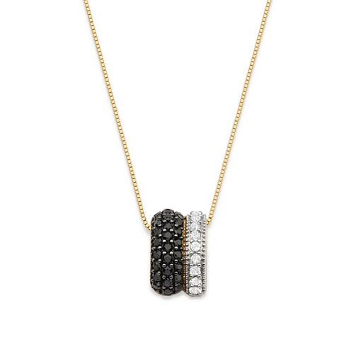 Colar Night and Day de Ouro 18k com Espinélios e Diamantes