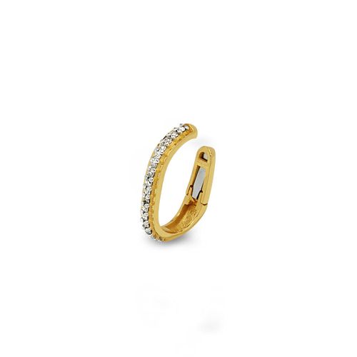 Piercing de Pressão de Ouro 18k com Diamantes