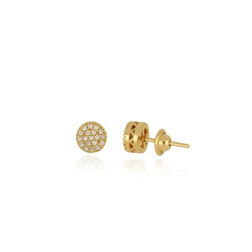 Brincos Dream P de Ouro 18k com Pavê de Diamantes