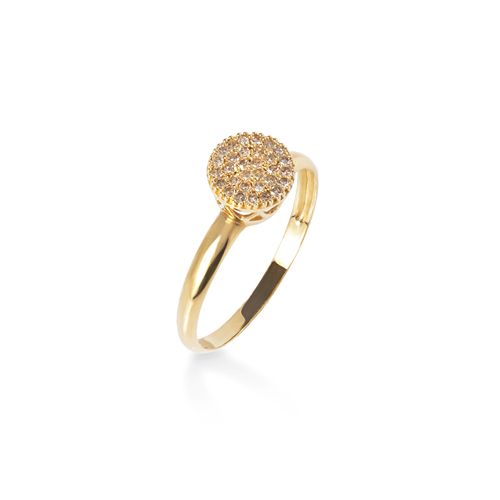 Anel Dream Chuveiro M de Ouro 18k com Diamantes