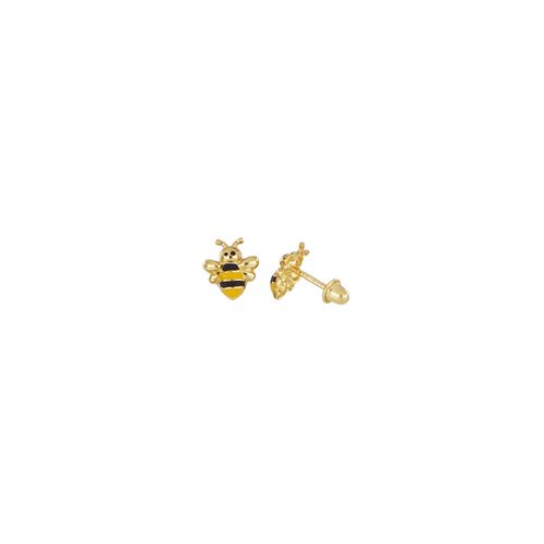 Brincos Infantis Abelha de Ouro 18k