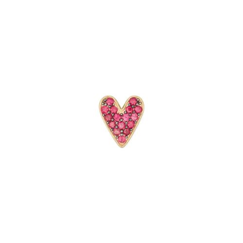 Pingente Let's Love Coração de Ouro 18k com Rubis
