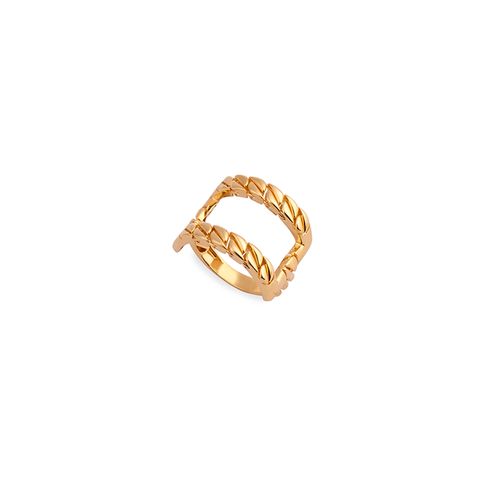 Anel Harmonia Duplo de Ouro 18k
