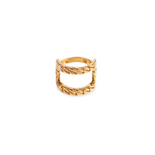 Anel Harmonia Duplo de Ouro 18k