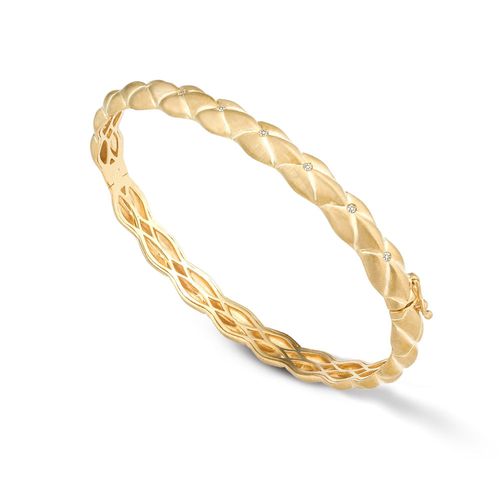 Pulseira Solar de Ouro 18k com Diamantes