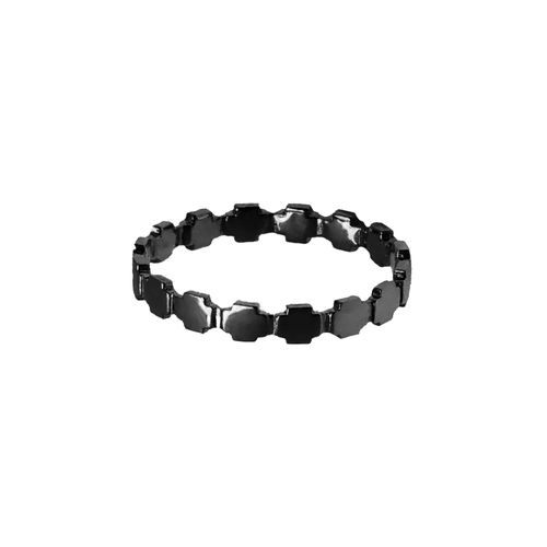 Anel Allegro Cruz de Ouro Negro 18k