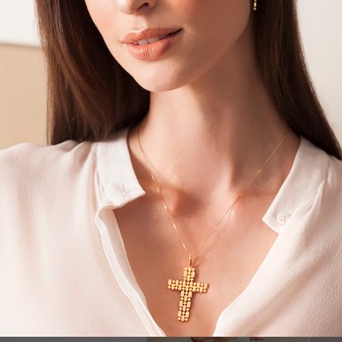 Pingente Allegro Cruz em Ouro 18K