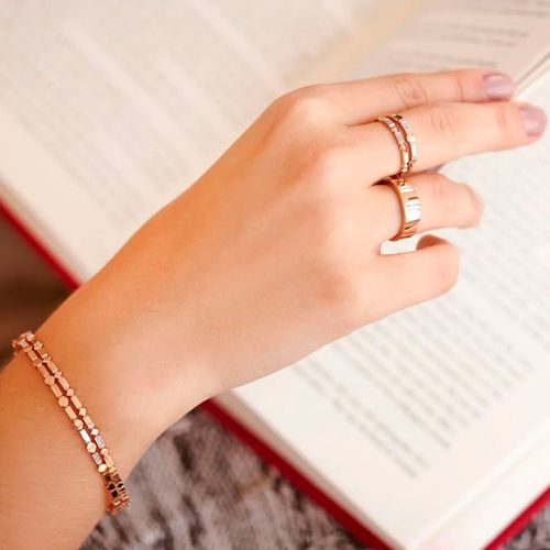 Anel Allegro Fino Cruz de Ouro 18k com Diamantes