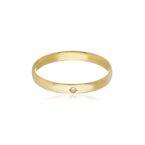 Aliança Tradicional de Ouro 18k de 2,4mm