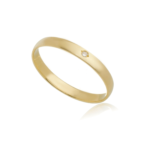 Aliança Tradicional de Ouro 18k de 2,4mm