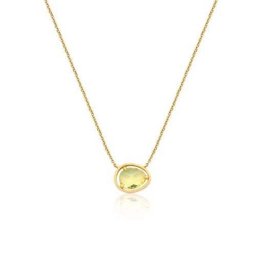 Colar Sunset Gota P  em Ouro 18k com Green Gold