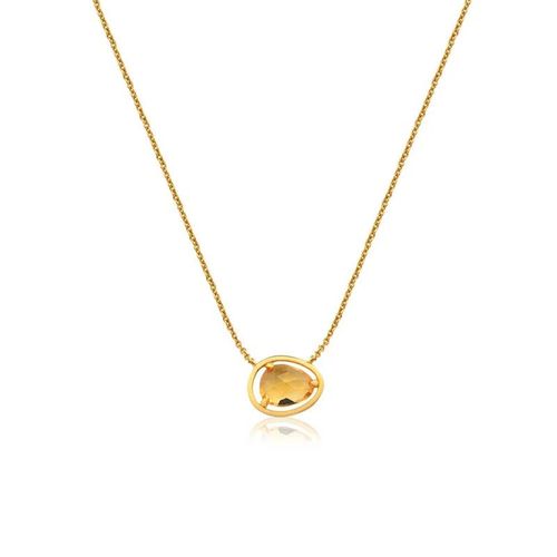 Colar Sunset Gota P  em Ouro 18k com Citrino