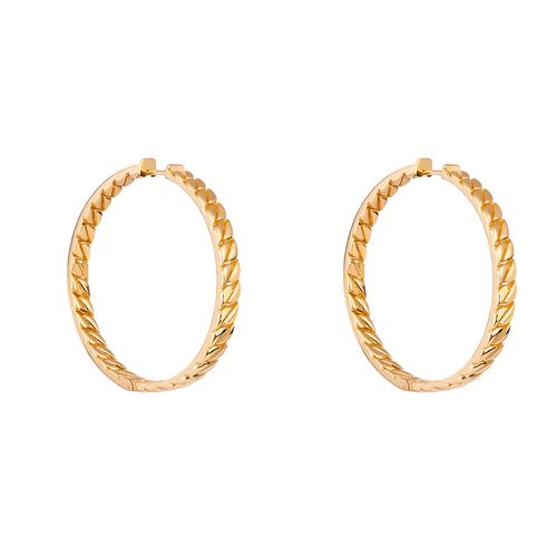 Brincos Argola Harmonia de Ouro 18k