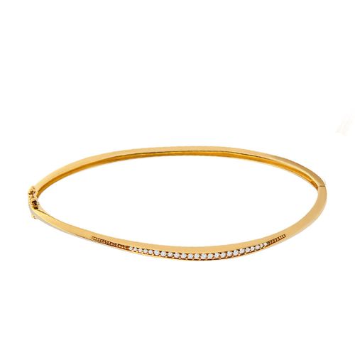 Bracelete Equilíbrio P em Ouro Amarelo 18k e Diamantes