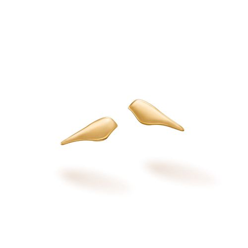 Brincos Filhotes Pássaro mini em Ouro Amarelo 18k