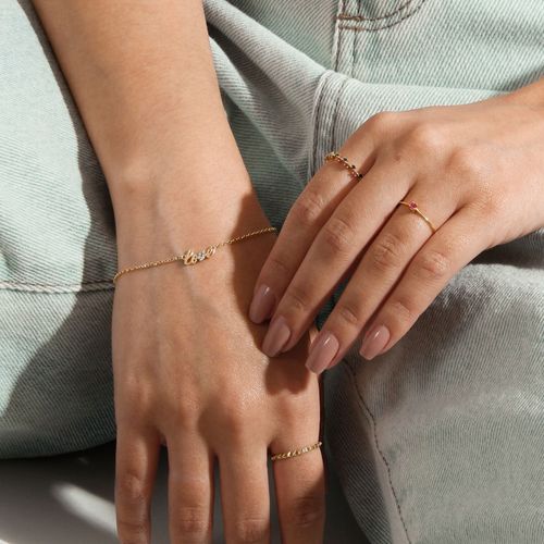 Anel CharmeSpikes de Ouro Amarelo 18k com Diamantes