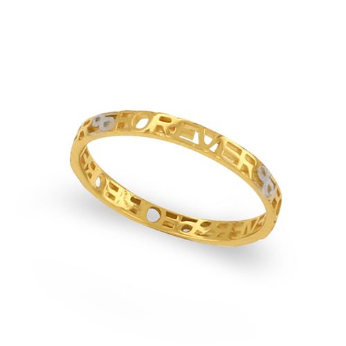 Anel Charme Forever de Ouro Amarelo 18k