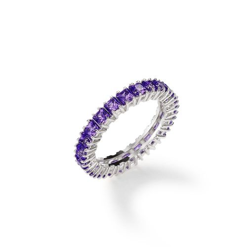 Anel Fruits em Ouro Branco 18k com Topázios Roxo