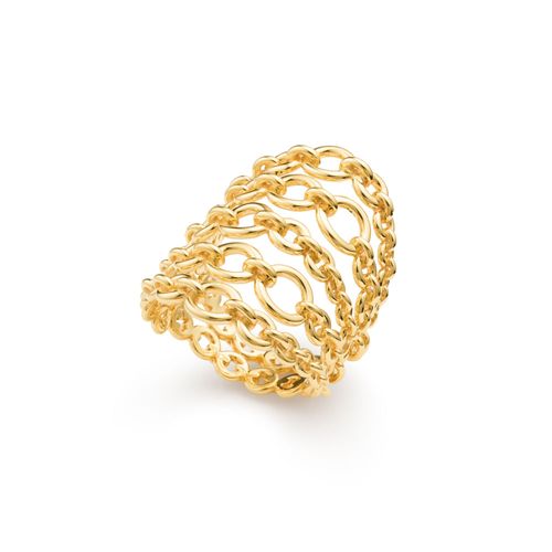 Anel Kami Hi em Ouro Amarelo 18k