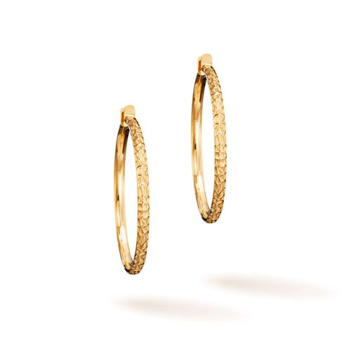 Brincos Argola Realize 4 mm em Ouro Amarelo 18k