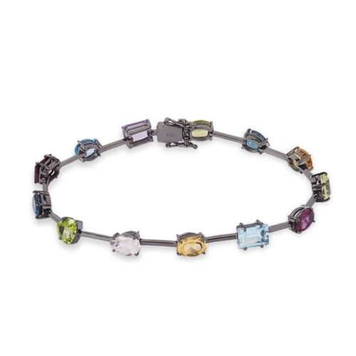Pulseira Íris com Pedras Brasileiras