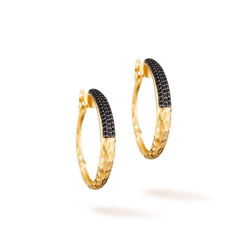 Brincos Argola Soho em Ouro Amarelo 18k com Espinélios
