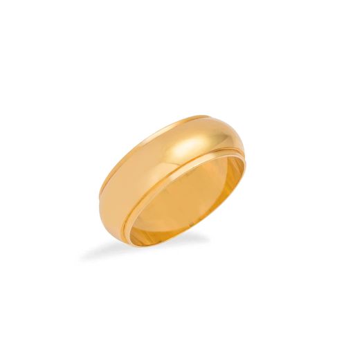Aliança de Ouro Amarelo 18k Meia Cana Degrau 7,8 mm (un.)