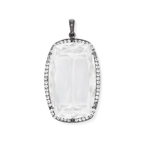 Pingente Caminhos Silver em Prata de Lei 925 com Quartzo Cristal e Topázios