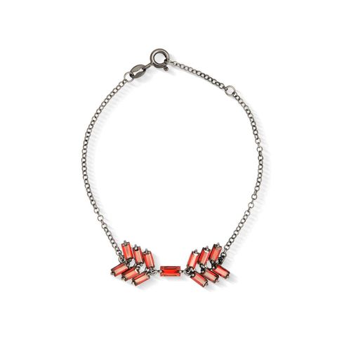 Pulseira Cascata Cascata em Prata de Lei 925 com Granadas