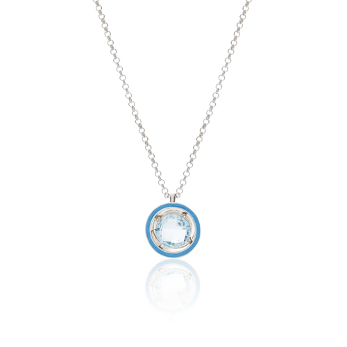 Colar Núcleo de Prata de Lei 925 com Topázio Sky - You by Maxior