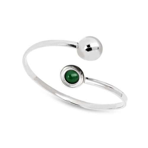 Pulseira Deep Love de Prata de Lei 925 com Quartzito Verde - You by Maxior