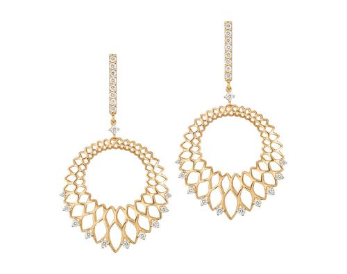 Brincos Lapa Redondo em Ouro Amarelo 18k