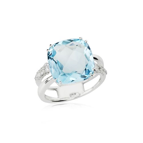 Anel Celeste G de Prata 925 com Topázios (You by Maxior)