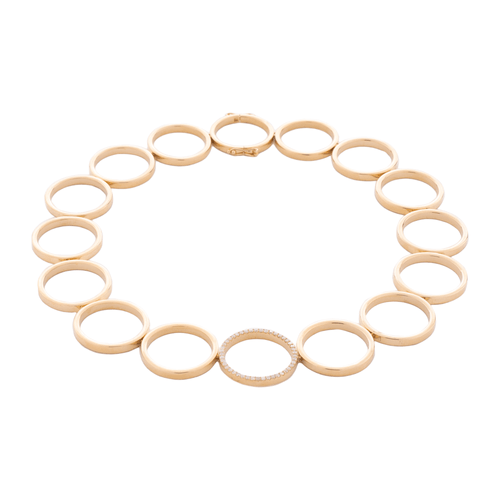 Colar Forever GG de Ouro 18k com Diamantes